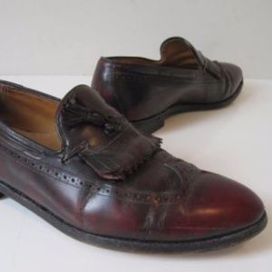 JOHNSTON MURPHY Shoes 9.5 Mens Loafers Wingtip VTG